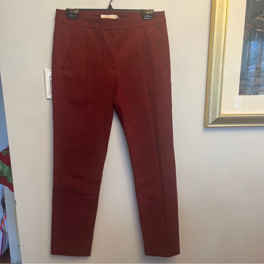 Tory Burch red burgundy Ankle pants